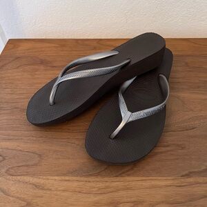 Havaianas platform glimmer flip flops